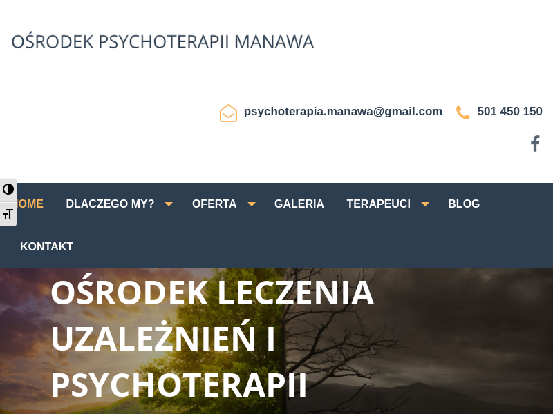 OŚRODEK PSYCHOTERAPII MANAWA SPÓŁKA Z OGRANICZONĄ ODPOWIEDZIALNOŚCIĄ